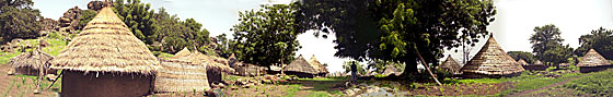 Village perché sur la montagne