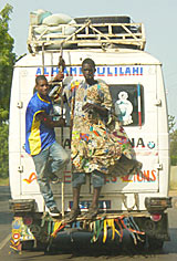 Apprenti sur un car rapide
