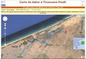 Terrain 150m² A Tivaouane Peulh vue sur mer