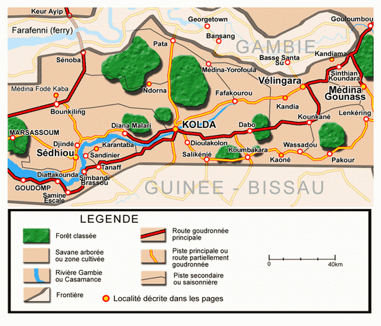 Haute-Casamance, Kolda, Vélingara,Sédhiou