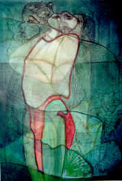 Oeuvre de Lamine Tamba, peintre au Cap Skirring